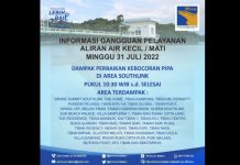 SPAM Batam Umumkan Daerah Alami Gangguan Air Mati akibat Pipa Bocor di Southlink Air pdam mati di soutlink