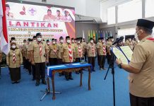 Gubernur Ansar Lantik Ketua Mabicab dan Kwarcab Pramuka Bintan 2022-2027