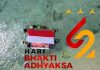 Hari Bhakti Adhyaksa ke 62, Kacabjari Natuna di Tarempa Kibarkan Bendera Bawah Laut