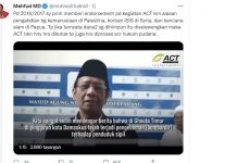 Jika Dugaan Penggelapan ACT Terbukti, Menko Mahfud MD Mengutuk dan Harus Proses Pidana Mahfud MD dan Penggelapan ACT