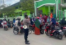 Beri Imbauan Disiplin Prokes, Personel Polsek Sekupang Patroli di Tengah Masyarakat