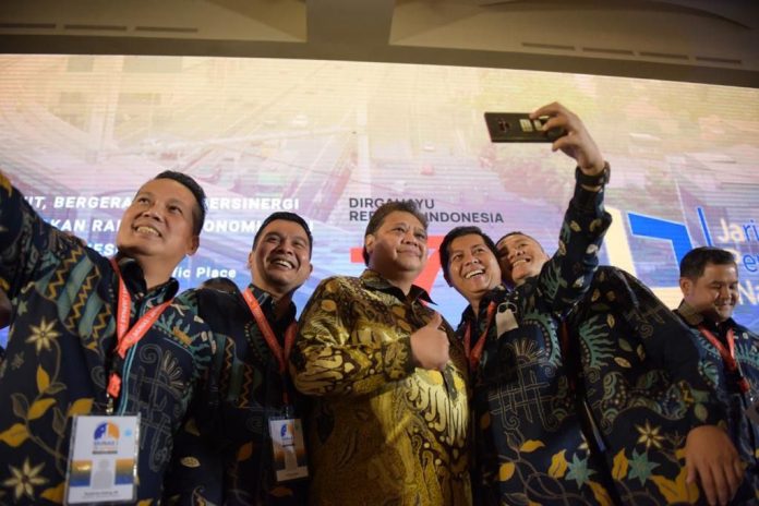 Pesan Airlangga di Musyawarah Nasional I Jaringan