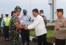 Wali Kota Rudi Jemput Panglima TNI Jenderal Andika Perkasa di Bandara Hang Nadim Wako Rudi jemput Panglima TNI