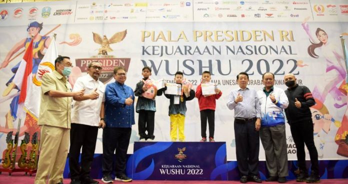 Ketua Umum Pengurus Besar Wushu Indonesia Airlangga