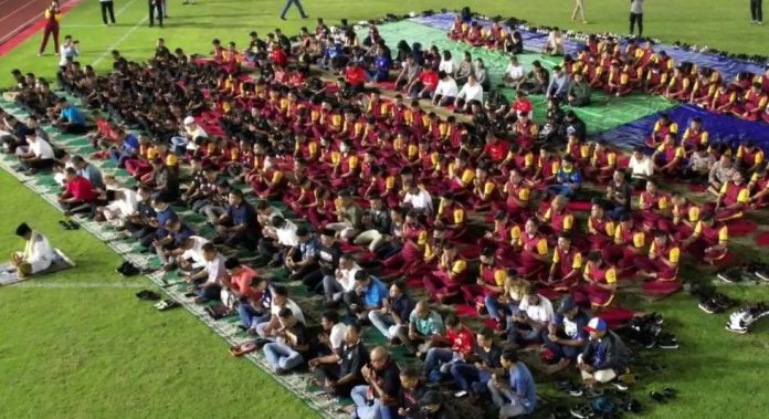 Duka Tragedi Kanjuruhan Malang Polda Kepri Gelar Sholat Ghoib