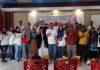 Pangkalan PLP Kelas II Tanjunguban Berbagi Paket Sembako ke Desa Pengujan Bintan Pangkalan Penjagaan Laut Dan Pantai Kelas II Tanjunguban