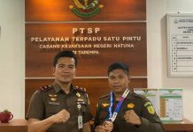 Zaki Staf Cabjari Tarempa Raih Perunggu Tarung Derajat di Ajang Porprov V Kepri Cabjari Tarempa dan Tarung Derajat Porprov V Kepri