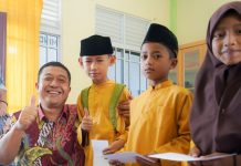 HUT Kelima MIND ID PT Timah Tbk, Kontribusi Peduli Agama dan Pendidikan Keceriaan anak-anak panti asuhan yayasan Al'Muhajirin