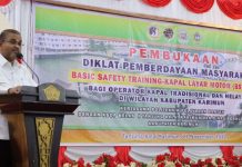 Basic Safety Training Kapal Layar Motor, Bupati: Bermanfaat, Mayoritas Gunakan Jasa Transportasi Laut