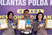 Kombes Pol Tri Yulianto Bangga Tiga Personi Ditlantas Berprestasi Bidang Olahraga Kombes Pol Tri Yulianto Bangga Tiga Personi Ditlantas Berprestasi Bidang Olahraga