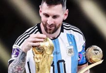 Momen Lionel Messi Cium Trophy Piala Dunia Terlihat Peta Indonesia, dan 5 Rekor Barunya Lionel Messi dan Trophy Piala Dunia 2022