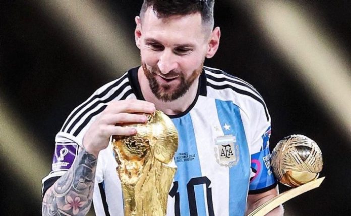 Lionel Messi dan Trophy Piala Dunia 2022