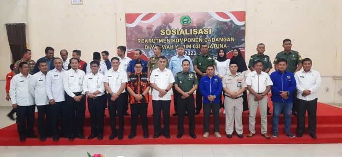 Dandim 0318/Natuna Letkol Inf Morison Chandra Karundeng di hadapan Bupati Natuna, para OPD, Organisasi Kepemudaan Dandim 0318/Natuna Letkol Inf Morison Chandra Karundeng di hadapan Bupati Natuna, para OPD, Organisasi Kepemudaan
