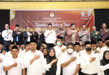 Waka Polresta Barelang Hadir Kegiatan Pelantikan Calon PPS Pemilihan Umum Tahun 2024 Calon PPS Kota Batam
