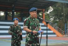 Kolonel Penerbang Fairlyanto Mimpin Apel HUT ke-1 Koopsudnas Komandan Lanud Abd Saleh Kolonel Pnb Fairlyanto, S.T., M.A.P