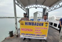 Cuaca Buruk, Polsek KKP Imbau Tingkatkan Kewaspadaan Berlayar
