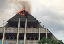 Pekerjaan di Atas Masjid Agung Batam Centre Dihentikan Paska Kebakaran masjid agung batam terbakar 2023