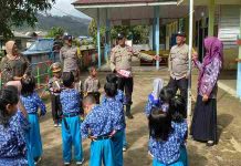 Dukung Program Polri , Polsek Jemaja Laksanakan Kegiatan Polisi Sahabat Anak