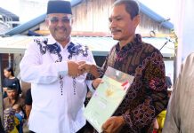 Kepastian dan Perlindungan hukum Pada Hak Tanah, 114 Sertifikat Diserahkan Kepada Masyarakat