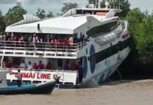 Usai Tabrak Hutan Bakau Di Perairan Sungai Thohor, Dumai Line 9 Lanjutkan Perjalanan