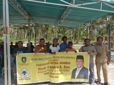 Kegiatan Reses ini berlangsung di Dusun Cape Kecamatan Pulau Panjang, Kabupaten Natuna. Selasa (14/3/2023).