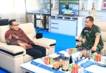 Danlanud Abd Saleh Marsma TNI Fairlyanto Silaturahmi ke Walikota Malang Marsma TNI Fairlyanto, S.T., M.A.P melakukan kunjungan silahturahmi ke Wali Kota Malang, Kamis(2/3/2023)