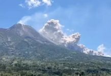 Gunung Merapi Erupsi, Abu Vulkanik Setinggi 1.500 Meter Mengarah ke Barat Gunung Merapi Erupsi Maret 2023