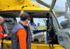 Rombongan Gubernur Kepri Terbang ke Serasan Menggunakan Helikopter BNPB