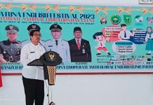 Kodim 0318 Gandeng Global English Course mengelar English Festival Sekda Natuna membuka Natuna English Festival tahun 2023.