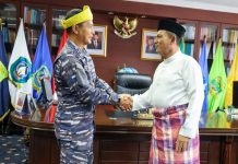 Gubenur Ansar Terima Silaturahmi Pangkoarmada I Laksamana Muda TNI Erwin S. Aldedharma