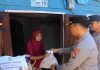 Polres Anambas Bagikan Sembako ke Masyarakat Desa Dusun Pesisir Timur