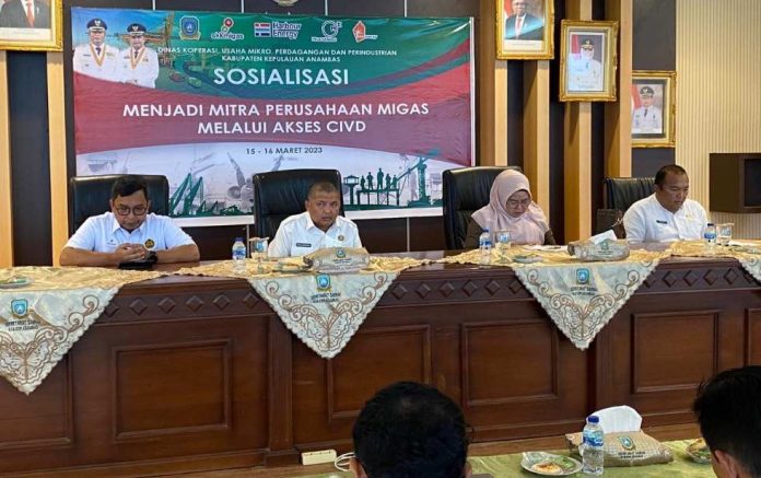 SKK Migas dan Dinas DKUMPP Anambas Sosialisasi Pendaftaran Vendor Bagi Penyedia Barang dan Jasa