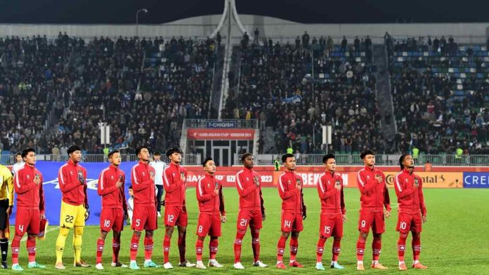 Timnas Indonesia saat lawan tuan rumah Uzbekistan U20