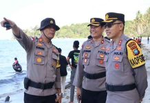 Kapolres Bintan Tinjau Langsung Pos Pelayanan di Pantai Trikora Dan Himbau Agar Selalu tetap Waspada