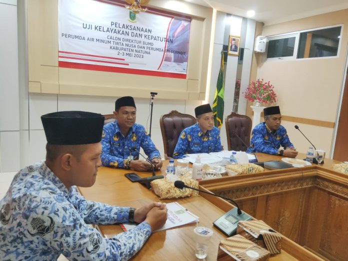 Calon Direktur Perumda Sri Serindit, dan 6 orang mendaftarkan diri untuk calon Direktur Perumda Air Minum Tirta Nusa Natuna