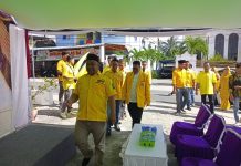 Golkar Kabupaten Natuna Daftar Bacaleg ke KPU, Hadi Candra Targetkan Pegang Palu Ketua Ketua DPD Golkar Natuna Hadi Candra menuju Kantor KPU