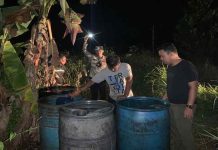 Satreskrim Polres Bintan Tangkap Pelaku Pelanggaran BBM Subsidi di Pelantar Kelong Barek Motor