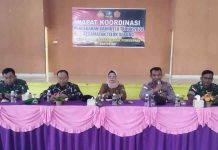 Kapolsek Binut Pimpin Rapat Koordinasi Pencegahan Karhutla Tahun 2023 Di Kecamatan Teluk Sebong
