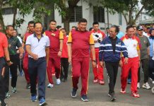Kapolda Kepri Olahraga Bersama TNI-Polri serta Forkopimda di Kota Tanjungpinang Kapolda Kepri Olahraga Bersama TNI-Polri