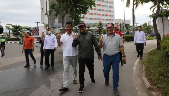 Ketua DPRD Batam Nuryanto dan Forkompinda Apresiasi Olahraga Bersama TNI dan Polri
