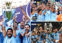 Komentar Fans MU, Manchester City Tim ke-8 yang Raih Treble Winners Manchester City Tim ke-8 yang Raih Treble Winners