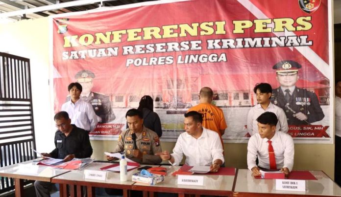 Polres Lingga Gelar Ungkap Tiga Kasus Berbeda