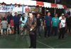 Amsakar Buka Badminton Dengan Pukulan Pertama di Karang Taruna RW 27 Cup Perumahan Graha Nusa Batam