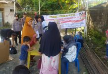 Polres Pasaman Barat Gelar Pengamanan Pemilihan Bamus di Nagari Lingkuang Aua Baru