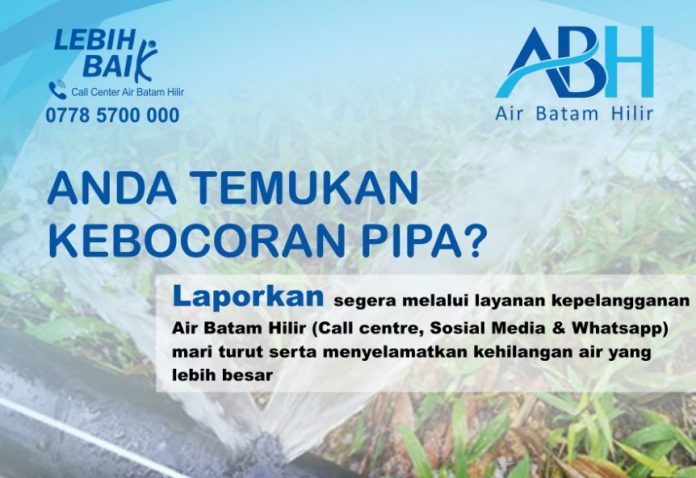 Manajemen Air Batam Hilir Pastikan Perbaikan Kebocoran Pipa Dilakukan Secara Cepat