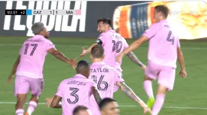 Messi Cetak Gol Pertama di inter miam 23