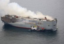 Kapal Bawa 500-an Mobil Listrik Tujuan Singapura Terbakar di Perairan Belanda Kapal Bawa 3.000 Mobil Listrik Tujuan Singapura Terbakar di Perairan Belanda