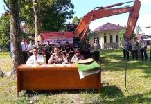 Polisi Ringkus tiga pelaku tambang emas Ilegal di Muaro Kiawai
