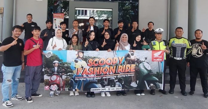 Capella Dinamik Nusantara Kepri Menggelar Scoopy Fashion Ride