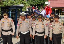 Jelang HUT RI Ke-78, Polres Anambas Kirab dan Upacara Pengibaran Bendera Bersama TNI Polres Anambas Kirab dan Upacara Pengibaran Bendera Bersama TNI